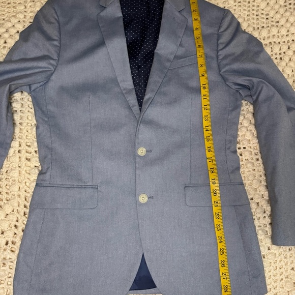 EXPRESS Mens Grey SLIM FIT STRETCH Sport Coat Blazer Jacket SIZE 38. - Picture 6 of 11